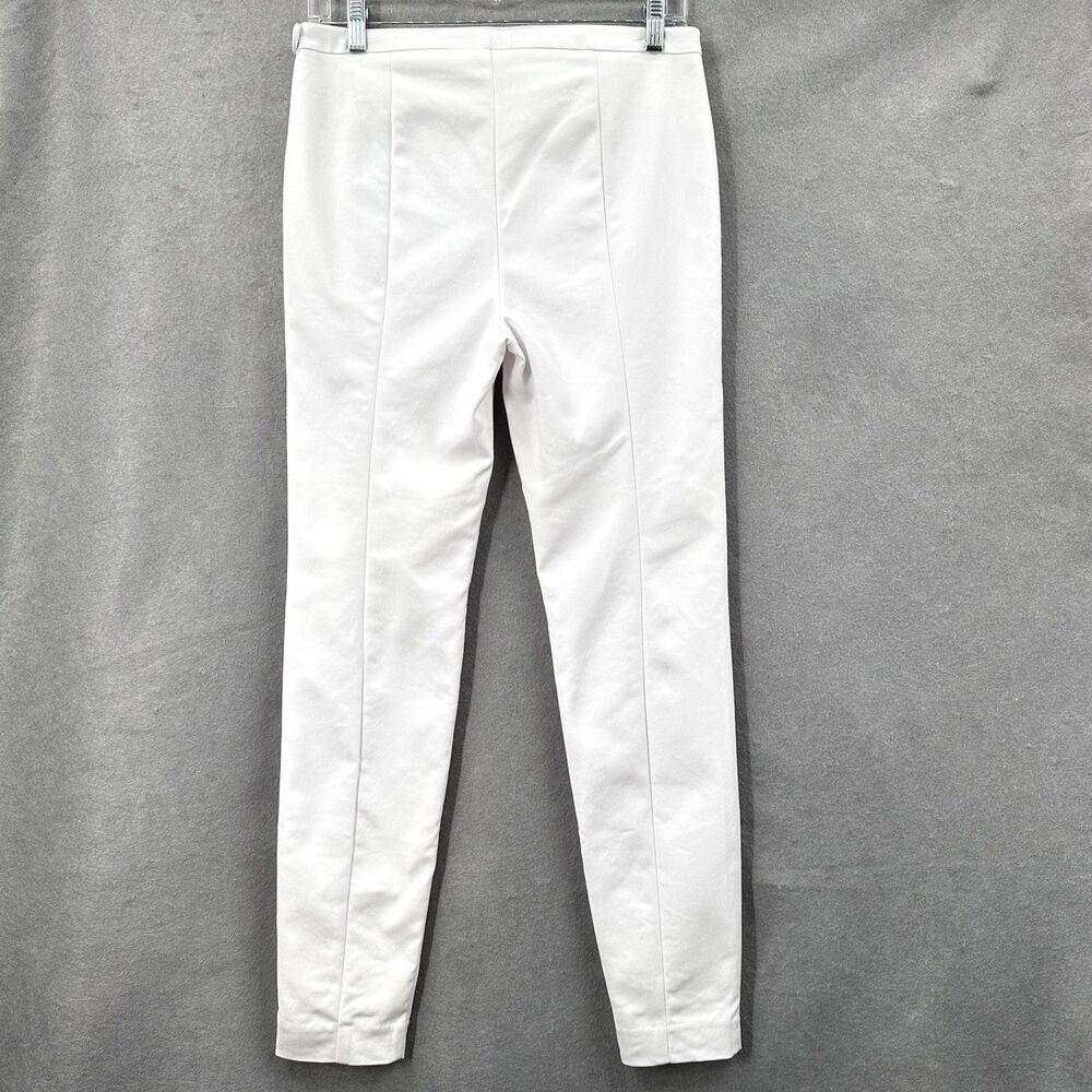 Lilly Pulitzer Alessia Stretch Dinner Pants 8 White Trousers Slim Ankle Resort - Picture 5 of 16